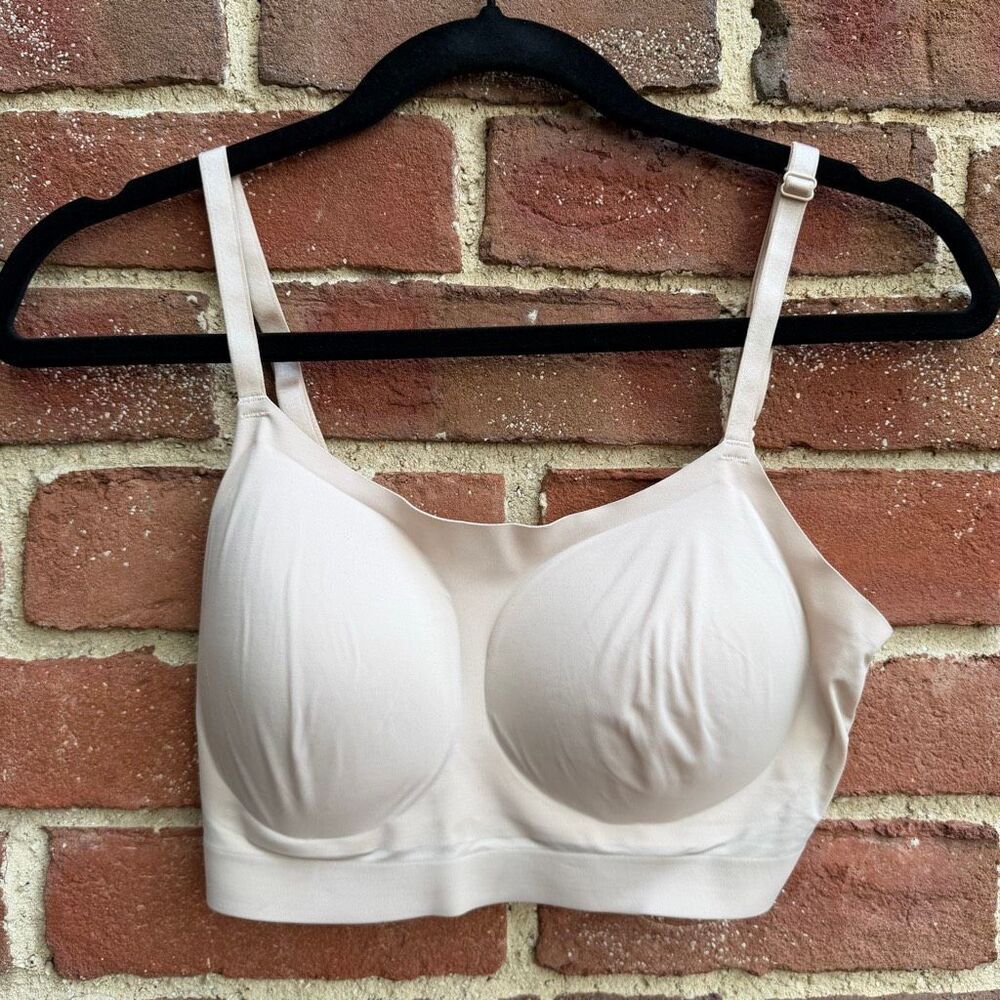Soma Women's Enbliss Luxe Adjustable Bralette nude large NEW - Picture 2 of 7